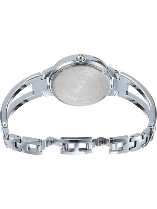 Anne Klein Women\'s Silver Black Analog Genuine Diamond Dial Bangle Luxury Watch main image 6
